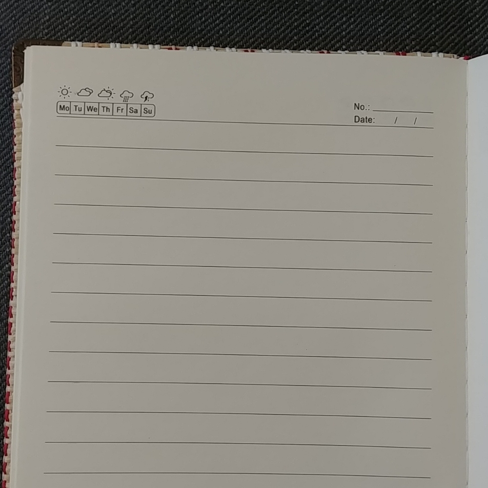 Textured Straw Notebook - Picture 5 of 5